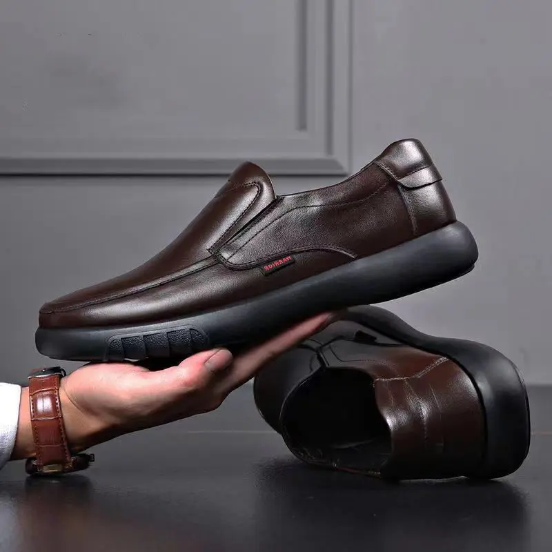 2023 për Meshkuj Rastësor Këpucë të Reja Gome e Butë të Ngurta Ngjyra Pu Lëkure Këpucë Njeri i Rastësishëm Lëkure të Rrethit të Kokës Shqip-Në Këpucëve . ' - ' . 0