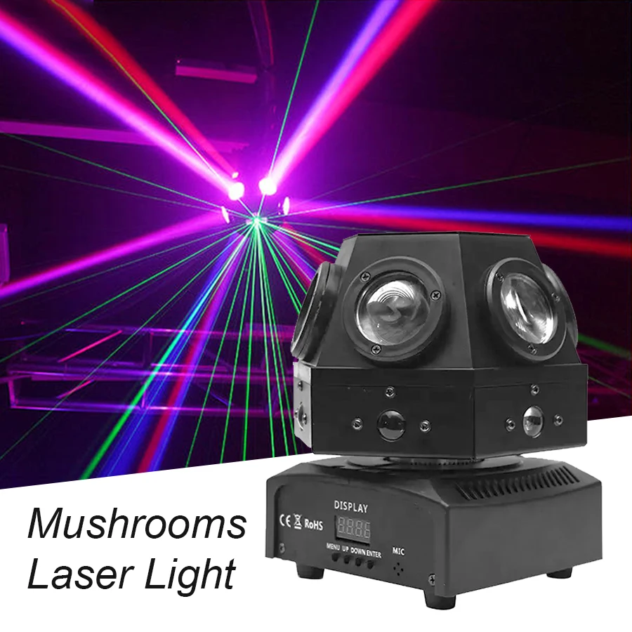 LED 90W 4 në 1 Kërpudha Lazer Topin DMX512 Zë të Kontrolluar Ritmin e Dritës për në Shtëpi duke Lëvizur Kokën Dritë Shtëpie KTV Partisë Disko Dritë . ' - ' . 0