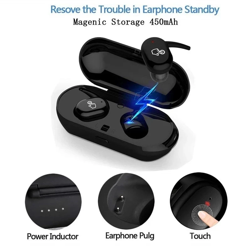 Y30 pa Tel bluetooth headset 5.2 Earphone Reduktimin e Zhurmës Sportive Earbuds Për Muzikën e Kufjeve Bluetooth-compatible të Gjitha Smartphone . ' - ' . 2