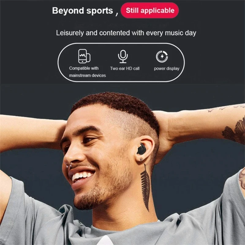 Y30 pa Tel bluetooth headset 5.2 Earphone Reduktimin e Zhurmës Sportive Earbuds Për Muzikën e Kufjeve Bluetooth-compatible të Gjitha Smartphone . ' - ' . 5