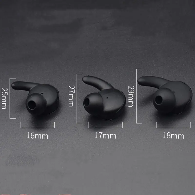 3 Çifte Earbuds të Mbuluar Në Vesh Këshilla të Buta Silikoni Lëkura e Veshit Receptorin Goditje Buds Zëvendësim për Huawei Nder AM61 Sportive Bluetooth . ' - ' . 4