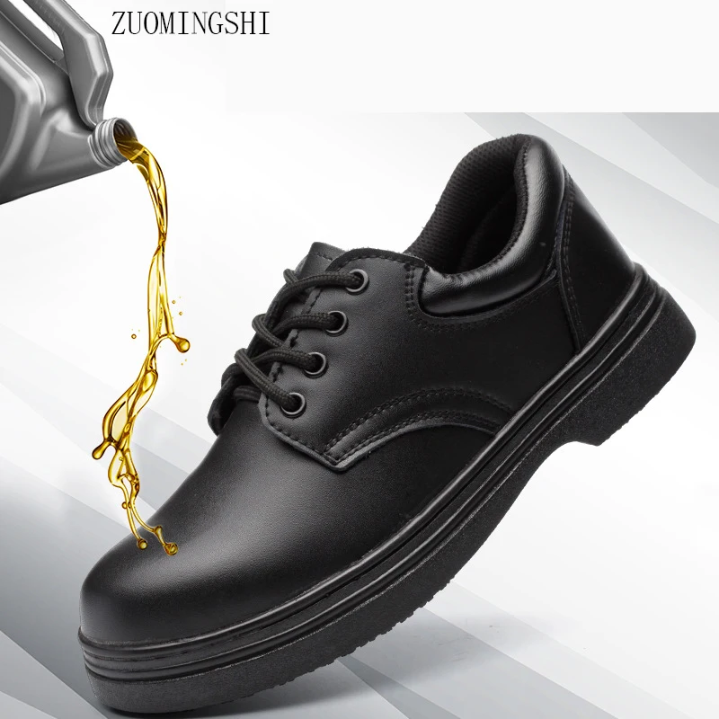 Siguri Këpucë Burra Trung Dëshmi Anti Pushim I Papërshkueshëm Nga Uji Vaj Rezistente Kuzhinë Punëtorëve Këpucë Mbrojtëse Këpucë Këpucë Chelf . ' - ' . 0