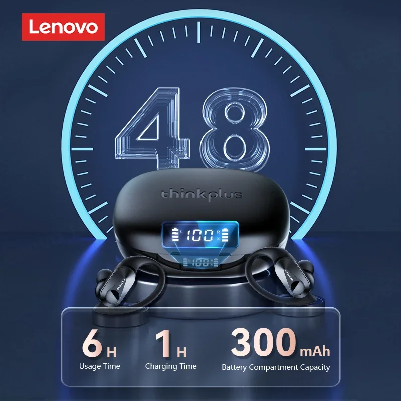 Origjinal Lenovo Thinkplus LP75 Earphone Bluetooth 5.3 Kufje pa Tel Digital Display HiFi Stereo Zhurmë Uljen e Earbuds . ' - ' . 1