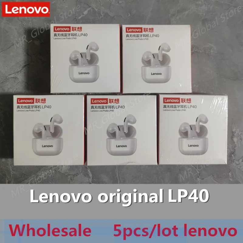 Lenovo LP40PRO/LP40 5pcs Celulare Earphone Bluetooth 5.0 Dyfishtë Stereo Zhurmë Uljen e Bas Kontakt të Kontrollit Gjatë Pritjes 230mA . ' - ' . 0
