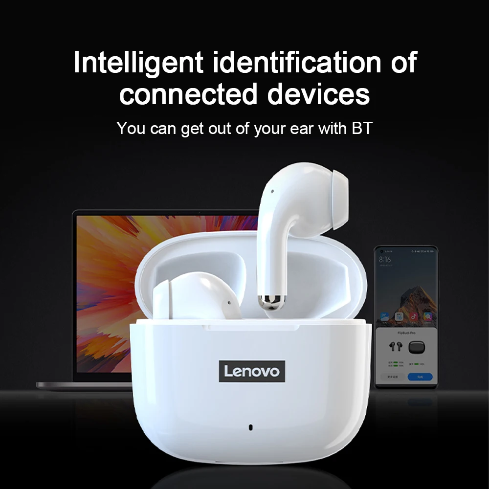 Lenovo LP40PRO/LP40 5pcs Celulare Earphone Bluetooth 5.0 Dyfishtë Stereo Zhurmë Uljen e Bas Kontakt të Kontrollit Gjatë Pritjes 230mA . ' - ' . 4