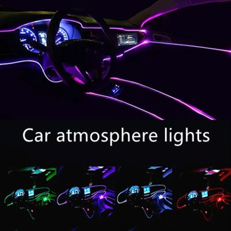 LED Shirit 1 MILION/2M/3M/5M/10M Fleksibël Neon Led Dritë Tela Makine Brendshme Atmosferë Partia Dekor Dritë papërshkueshëm nga uji Litar Tub ELWire . ' - ' . 5