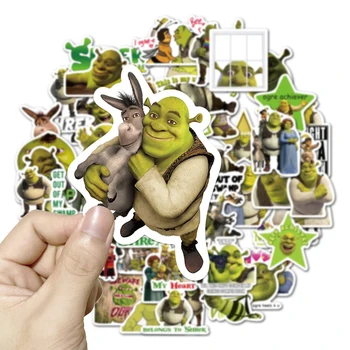 10/50Pcs Qesharake Disney Përbindësh Shrek Stickers Decal Valixhe Frigorifer Motor Skateboard Kitarë Cartoon Fëmijët Stickers Dhuratë Lodër