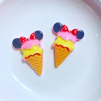 10Pcs të Re të Bukur Mini akullore/Tortë Banesë Prapa Rrëshirë Cabochons Scrapbooking DIY Bizhuteri Artizanale Dekorimin Pajisje