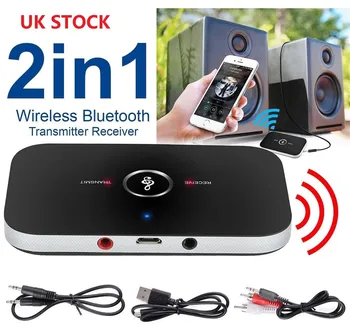 2 në 1 Bluetooth 5.0 Transmetues i Marrësit me Valë Portative Audio Player Aux 3.5 mm A2DP Për TV PC Stereo Audio Përshtatës