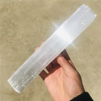 20-40 cm Selenite Shkopit të Bardhë Gips Kristale Wands Blades