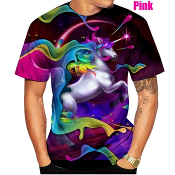 2023 Burrave dhe Grave të Reja të Modës Rainbow vallë buallin 3D Printimi i Grave për Meshkuj T-shirt të Rastit Kali Këmishë të Lartë (XS-5XL)