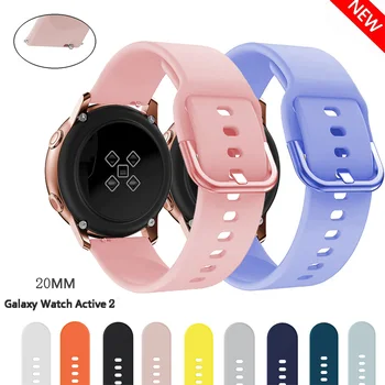 20mm 22mm Silikoni Grupi për Samsung Galaxy Watch Aktive 2 Aktive 3 Gear S2 Watchband Byzylyk Rrip për Huami Amazfit bip/gts 2
