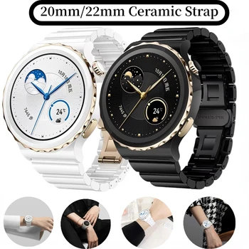 22mm 20mm Qeramike Rrip Për Huawei Watch GT3 Pro 46mm/43mm Metalike Byzylyk Wristband Për Samsung Watch 5/4/3 Amazfit GTR/Stratos