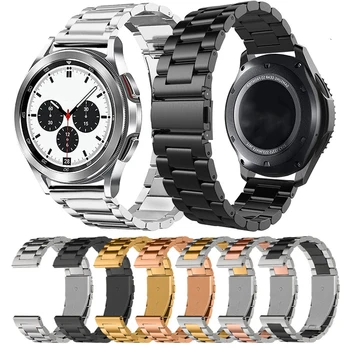 22mm 20mm Çelik të Shikojnë Band Rrip për SAMSUNG Galaxy Watch 42 46mm VESHJE S3 Aktive 2 Klasik për Galaxy Watch 3 Correas