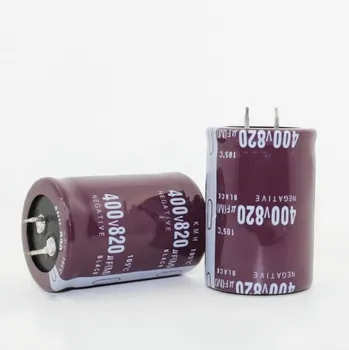 2PCS-20PCS 400V820UF Electrolytic Capacitor 820UF 400V më të mirë të cilësisë 35*50MM