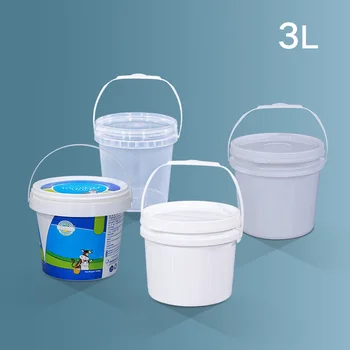 3L Bosh Plastike Kovë Polypropylene Materiale Trash Ushqimit Klasën Shishe të Lëngëta të Naftës Mjaltë Paketimi Enë 1PCS