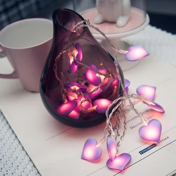 3M Çuar Dashuri Zemra e Dasmës Varg Zanë Dritën e Krishtlindjeve Pink Vajzë Romantike LED Dritë Varg të Brendshëm të Partisë Kopsht Kurorë ndriçim