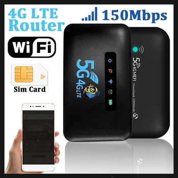 4G LTE Router 150Mbps Portativ Xhep Wireless WiFi Dongle pikë e nxehtë Celular Kartë Rrjeti Përshtatës Wi-fi Router me Foleja e Kartës Sim