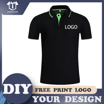 Biznesit Polo Shirt Me Porosi Të Projektimit Kompani Markë Logo/Print Fibra Të Karbonit Golf Jacquard Jakë Xhakete E Biznesit Rastësor T-Shirt Rrobat E Burrave
