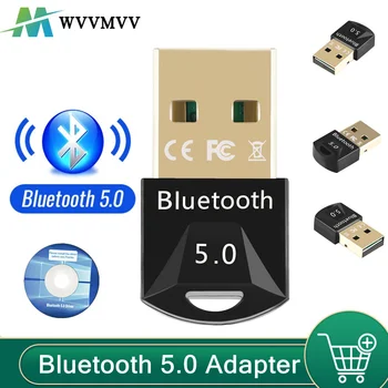 Bluetooth 5.0 Përshtatës USB Dongle Për PC Kompjuter Mouse Wireless Keyboard PS4 Aux Audio Bluetooth 5.0 Marrësi Transmetues