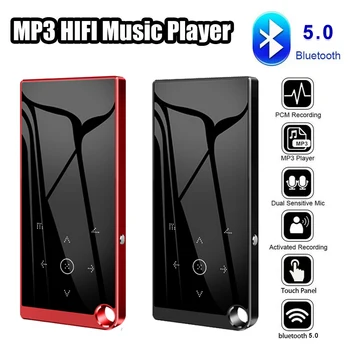 Bluetooth5.0 Lossless MP3 Music Player HiFi Portative Audio Walkman me FM/E-book/Regjistruesi i Zërit/MP4 Video Player 2.4 Inch Ekran