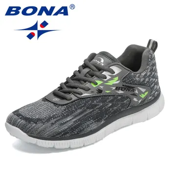 BONA 2023 Ri Designers Butë Drejtimin Këpucë të Lehtë Breathable Atlete Njeri Vrapim Ecje Sportive Trajnimit Këpucëve Mansculino