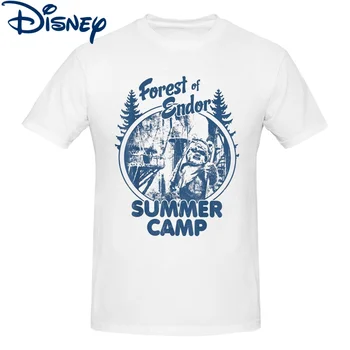 Burra T-Shirt Disney Star Wars Vintage Pambuku Tees Mëngë Të Shkurtra Sportel Ewoks Endor E Pyjeve Kamp Veror Bluza, Veshje Të Reja