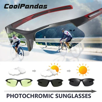 CoolPandas Çiklizmit Syzet e Polarizuar Photochromic Syze dielli Për Njerëzit në Natyrë Sportive Syzet MTB Gratë Syze occhiali ciclismo