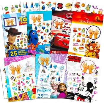 Disney Princess Ngrira Elsa Tatuazhet Partisë Favor Të Vendosur Vajzave Tatuazhet E Përkohshme Shfaqur Mickey Minnie Mouse Toy Story Stickers