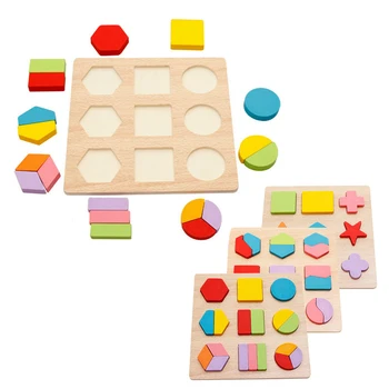 Druri Forma Gjeometrike Montessori Mister Klasifikim Matematikë Tulla Parashkollor Mësimore Edukative Lojë Toddler Foshnja Lodra për Fëmijët