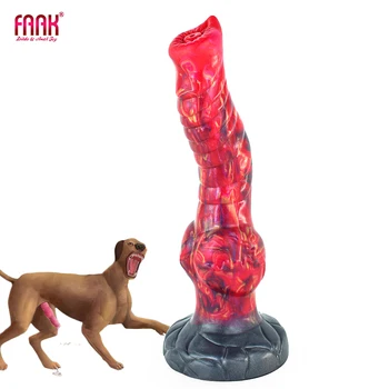 FAAK të Ndryshme Stil Qeni Penis Përbindësh Dildo Femra Masturbators Silikoni Realiste Penis Prapanicë Plug Intime Lodra e Madhe e Seksit Toy Shop
