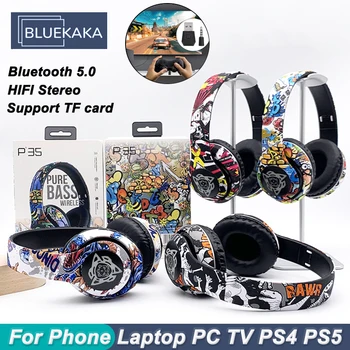 Fashion Kids Mbishkrime Bluetooth 5.1 Kufje pa Tel Zhurmë Anulimin DJ Kufje për PC TV PS4/PS5 Lojtarë Mbështetje TF Me Mic