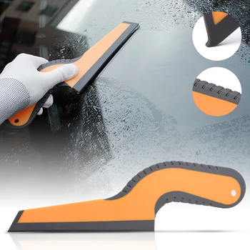 FOSHIO Gome Scraper për Dritare Tinting Fibra të Karbonit Vinyl Xham të Trajtojë Ujin Wiper Shtrydhësi Makinës Duke përfunduar Aplikimin Mjet