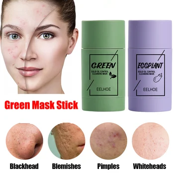 Gjelbër Maskë Rrinë Maska Fytyrë Mbartës Blackheads Hundë Pika të Zeza Hidratues Fytyre Vaj Kontrollit pastrimin e Lëkurës Anti-rrudhë Maska