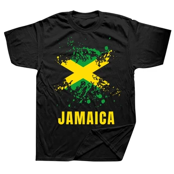 Jamaica Retro Vintage Sport Xhamajkane Flamurin Bluza Grafik Pambuku Streetwear Mëngë të Shkurtra Ditëlindjen Dhurata T-shirt Mens Veshje