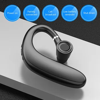 Kufje Bluetooth 5.0 pa duar Thirrje Receptori Reduktimin e Zhurmës Celulare Vesh Goditje Earphone Me Mikrofon Për IOS Telefon Android