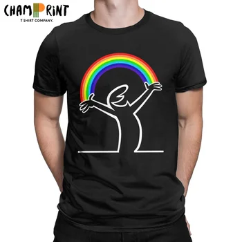 La Linea Njerëzit Lineman Rainbow La Linea T Shirt 100% Pambuk Veshje Të Cilësisë Së Mirë Mëngë Të Shkurtra O Qafë Tees Ditëlindjen E Pranishme T-Shirt