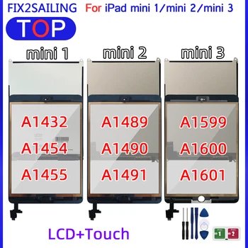 LCD dhe Ekranit me Prekje Ekrani Testuar Për iPad Mini 1 Mini2 Mini3 A1432 A1454 A1455 A1489 A1490 A1491 A1600 A1601 Mini 1 2 3