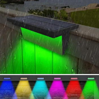 LED Diellore Shkallë Dritë Rrugën Natyrë papërshkueshëm nga uji Mur Llambë Kopsht, Tarracë Guardrail Hap Dritën Peizazh Ballkon Gardh Diellore Dritat