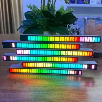LED Light Bar Ambientit RGB të Shëndoshë të Kontrollit të App Kontrollit të Marrë Voiceactivated Ritmin Dritat Ngjyra Ambientit Makinë Partisë Yje të Muzikës
