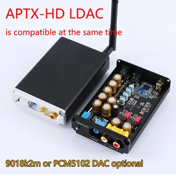 Lossless HIFI QCC5125 APTX LDAC HD Bluetooth 5.1 Celulare Marrësi Përshtatës ES9018K2M I2S DAC Deshifrim 24BIT TWS 3.5 M RCA