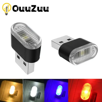 Mini USB Drita LED USB Natë, Dritë e Modelimit Makinën e Ambientit Drita Neoni Brendshme të Lehta Makinë Bizhuteri (5 llojet e lehta të ngjyrave)