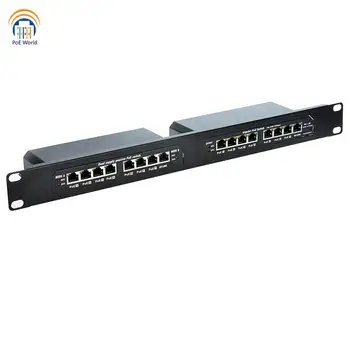 NP Botë Ethernet switch 10/100/1000mbps np kaloni 48V 24V modeA modeB raft-mali lidhës 1 uplink 7 np port