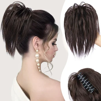onde curls curls buns të përshtatshme për të grave zgjerimet e flokëve ligjin clips bisht clips flokët klipet e përshtatshme për përdorim të përditshëm