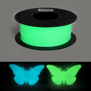 PLA Noctilucent 3D Printer fije e hollë Shkëlqim Në Errësirë 1.75 mm 3D Lartësim Shtypjen e Materialit 1kg/500g/250g Shkëlqim të Gjelbër, Blu