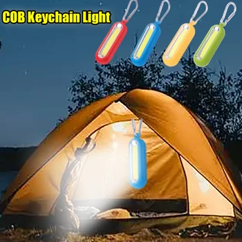 Portative UDHËHEQUR Keychain Drita KALLI Mini Xhep Taktike 3 Modes Dore Bateri Powered Natyrë Kampe Peshkimit Llambë Lanterns