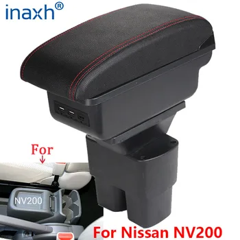 Për Nissan NV200 Armrest kuti Retrofit pjesët e Brendshme detaje Makinë Armrest Magazinimit kuti Makinë Pajisje USB