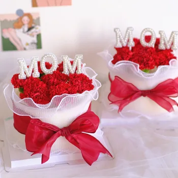 Re Akrilik Lumtur Nënës Ditë Tortë Topper Mami Ditëlindjen Ar më të Mirë Nëna Tortë Topper Për Ditëlindjen e Nënës Parti Cake Dekorata