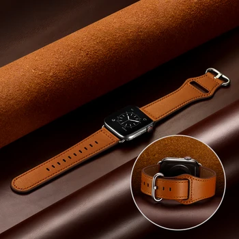 Rrip lëkure Për Apple watch band 44mm 45mm 41mm 40mm 42mm 38mm smartwatch wristband correa byzylyk iWatch seria 3 4 5 6 SE 7