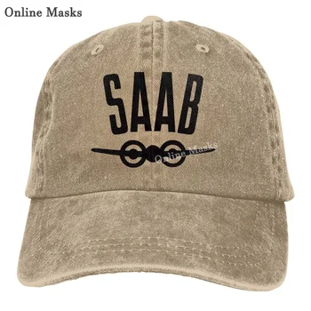 Saab Hat Shofer Kamioni Rrjetë Baseball Cap Vintage Gara Kapele Makinë Me Logo Snapback Kapele